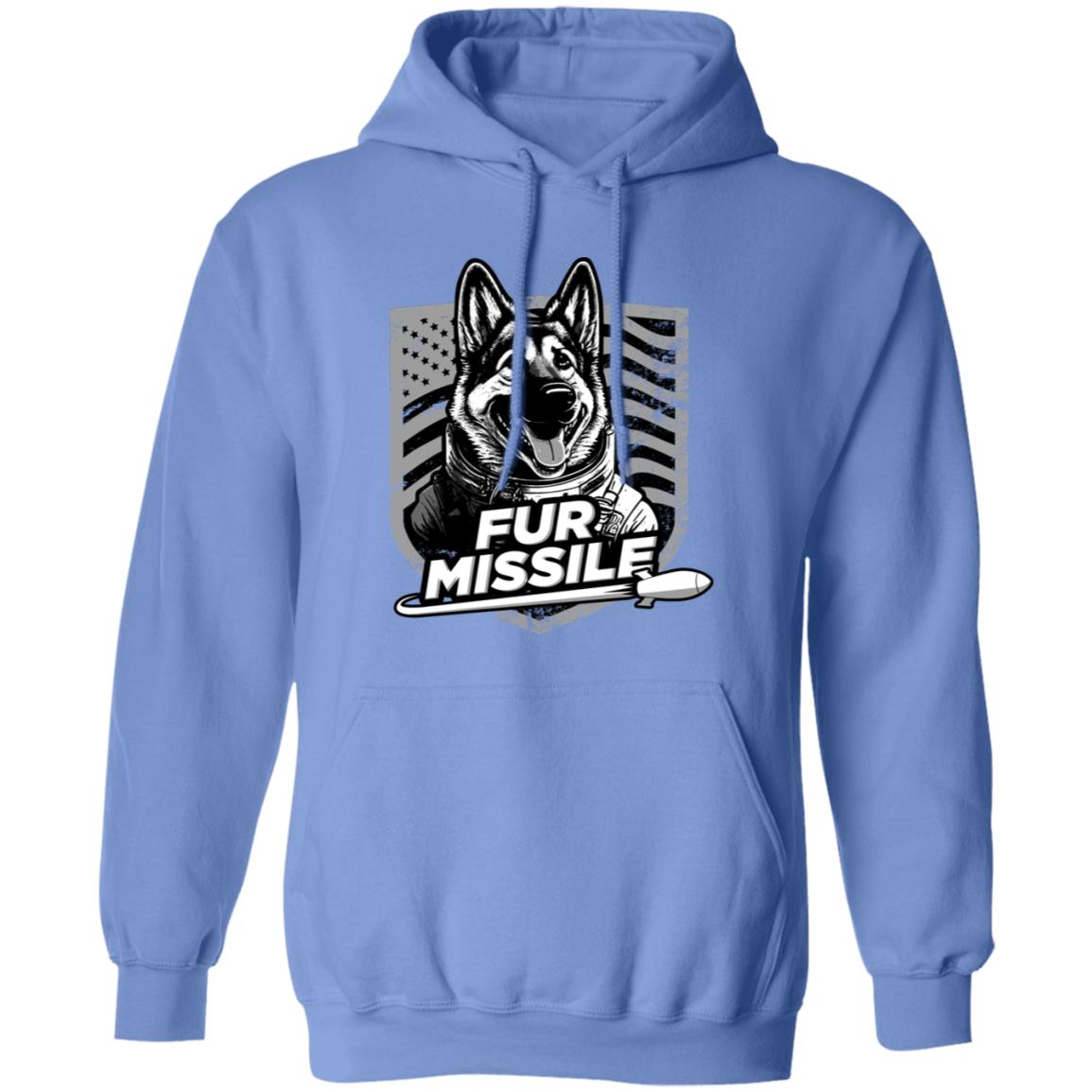 Fur Missile - @WorldWideWob Official Store - Unisex Hoodie / Carolina Blue / S - Apparel