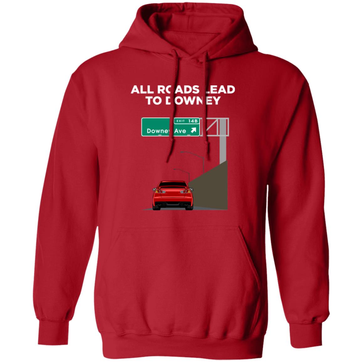 Downey Ave - @WorldWideWob Official Store - Unisex Hoodie / Red / S - Apparel