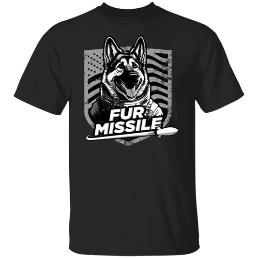 Fur Missile - @WorldWideWob Official Store - Unisex T-Shirt / Black / S - Apparel