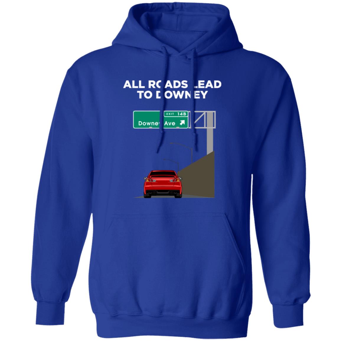 Downey Ave - @WorldWideWob Official Store - Unisex Hoodie / Royal / S - Apparel