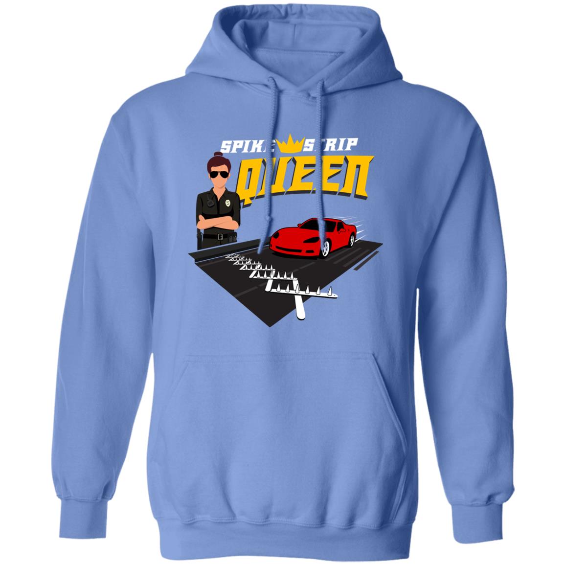 Spike Strip Queen - @WorldWideWob Official Store - Unisex Hoodie / Carolina Blue / S - Apparel