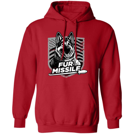 Fur Missile - @WorldWideWob Official Store - Unisex Hoodie / Red / S - Apparel