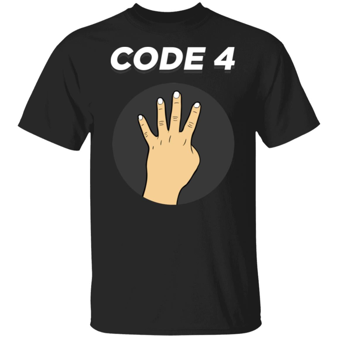 Code 4 - @WorldWideWob Official Store - Unisex T-Shirt / Black / S - Apparel