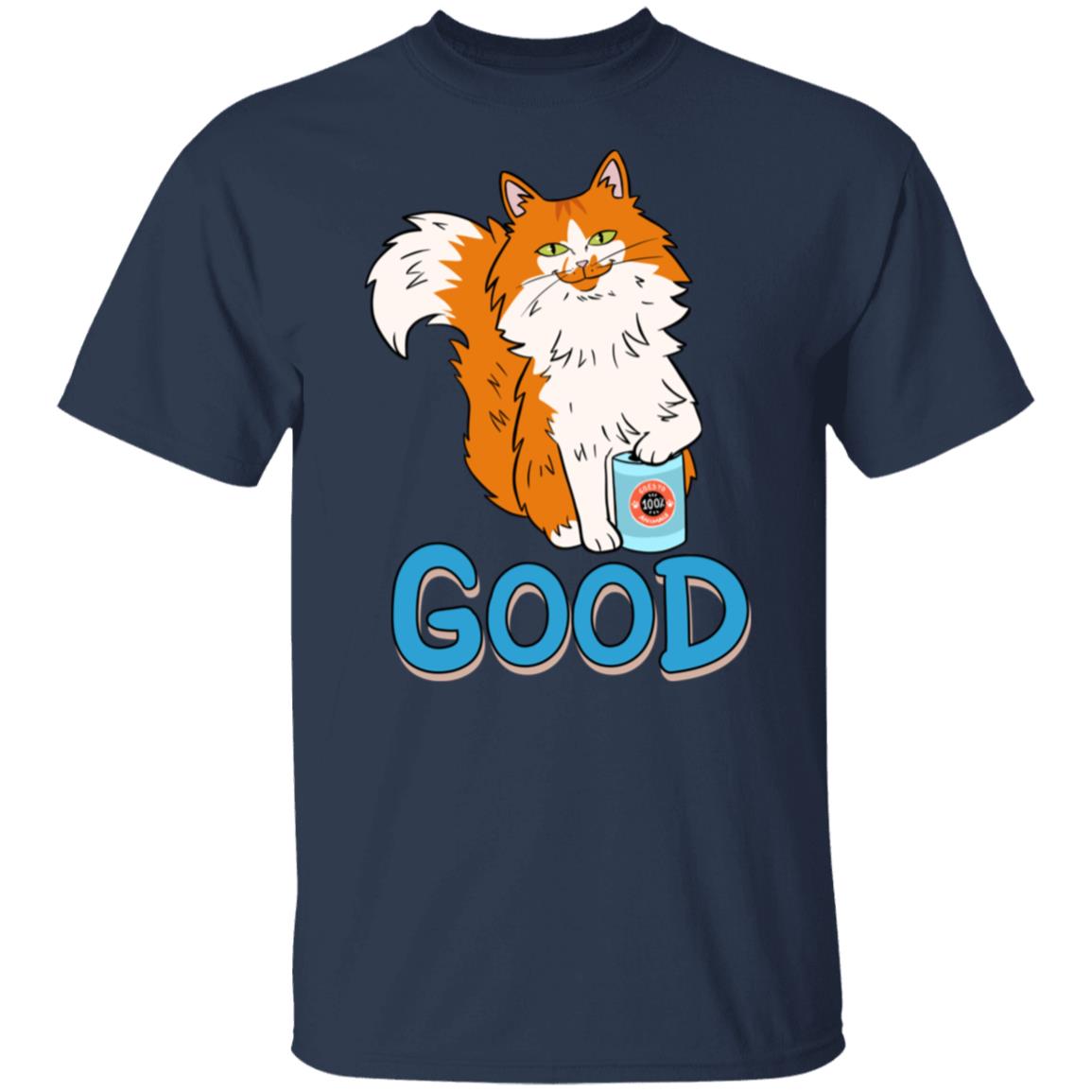 Good Pets Cat Face Logo T-Shirt