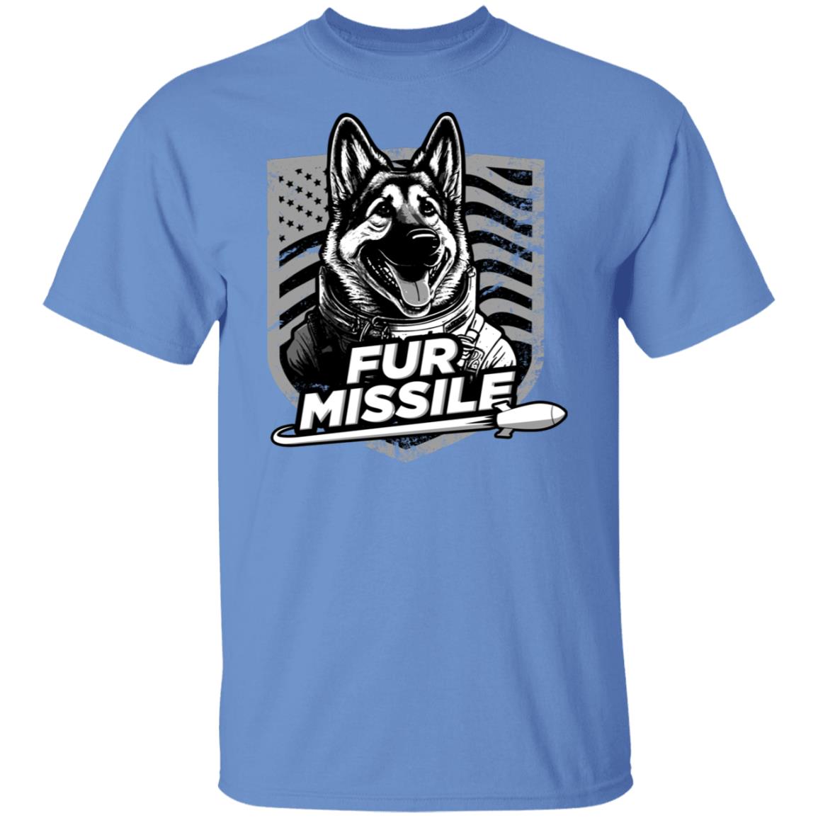 Fur Missile - @WorldWideWob Official Store - Unisex T-Shirt / Carolina Blue / S - Apparel