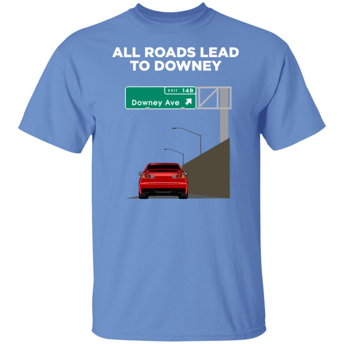 Downey Ave - @WorldWideWob Official Store - Unisex T-Shirt / Carolina Blue / S - Apparel