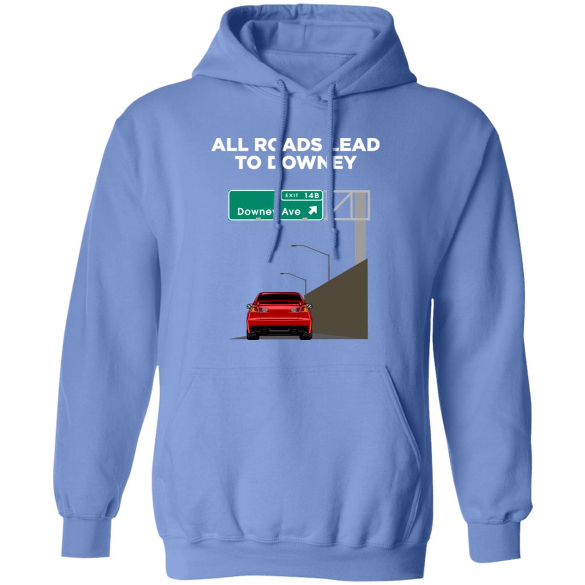 Downey Ave - @WorldWideWob Official Store - Unisex Hoodie / Carolina Blue / S - Apparel