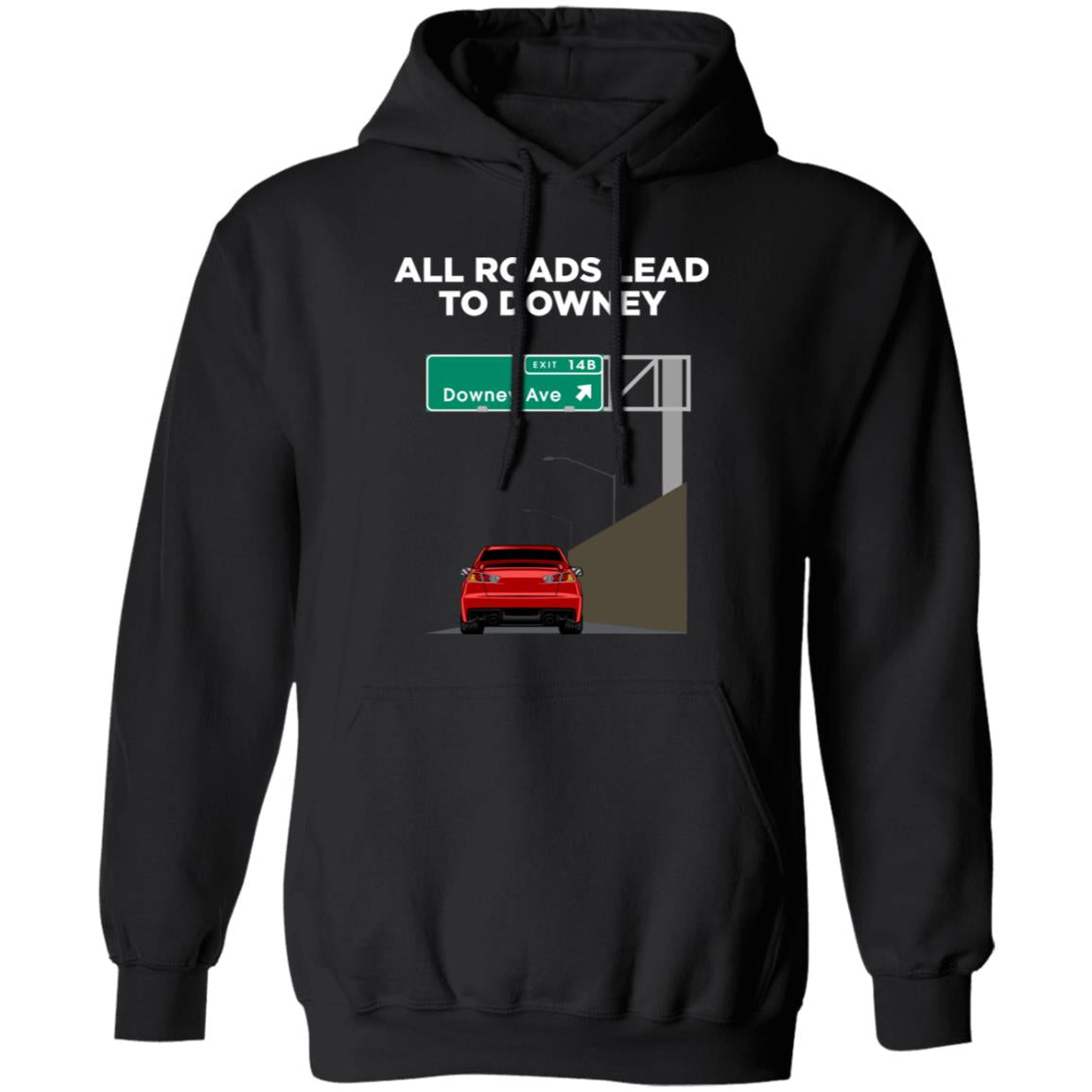 Downey Ave - @WorldWideWob Official Store - Unisex Hoodie / Black / S - Apparel